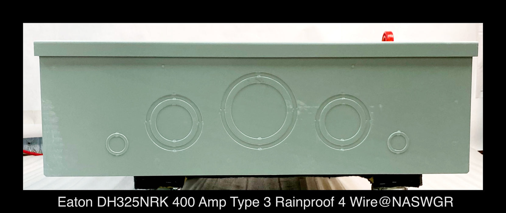 Eaton DH325NRK Heavy Duty Safety Switch - 400A/240V/3P4W/N3R - Unused