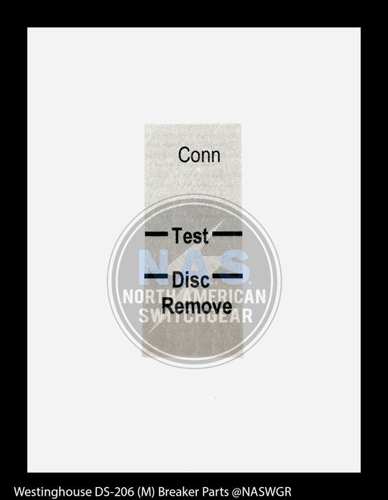 Westinghouse DS-206 (M) Breaker Label Kit