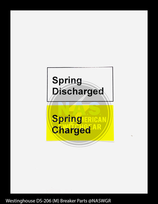 Westinghouse DS-206 (M) Breaker Label Kit