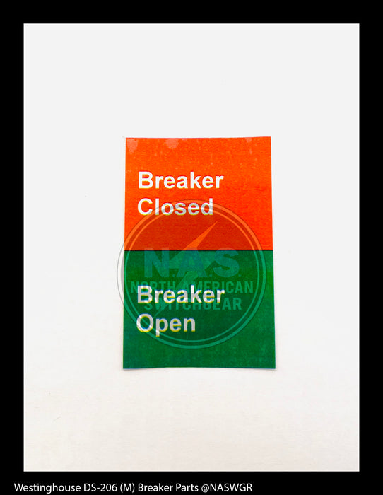 Westinghouse DS-206 (M) Breaker Label Kit