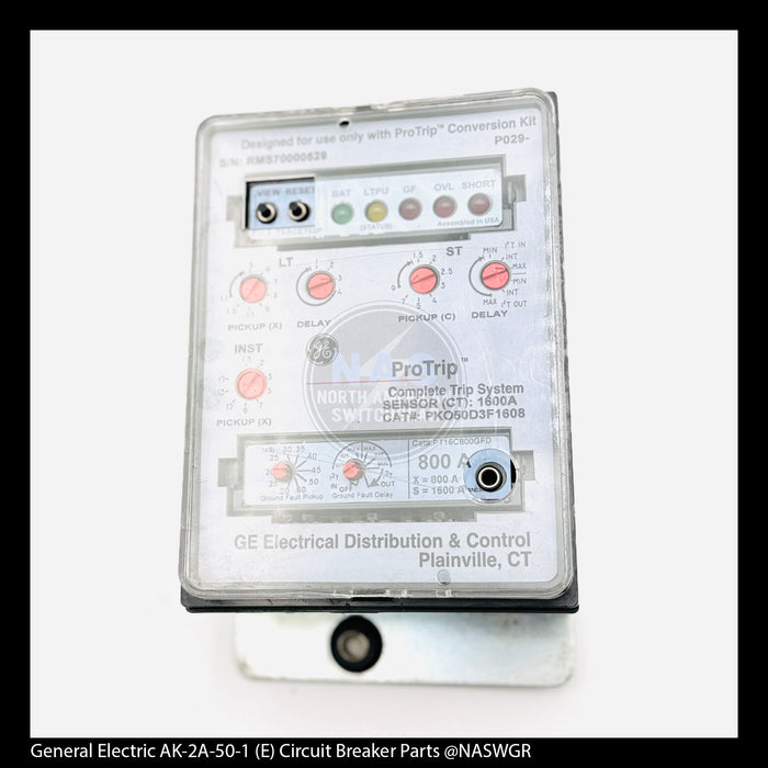 General Electric AK-2A-50-1 Circuit Breaker (E) Breaker Overcurrent Trip Device - CAT#: PKO50D3F1608