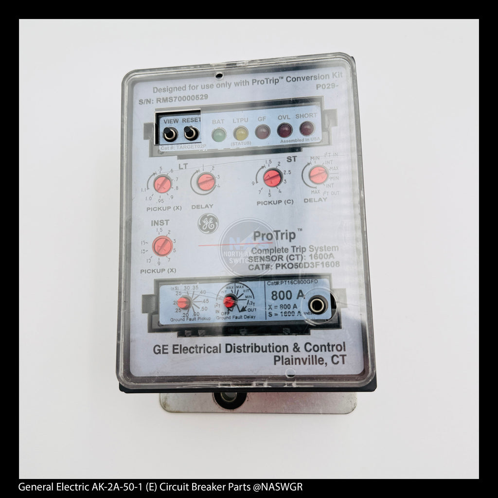 General Electric AK-2A-50-1 Circuit Breaker (E) Breaker Overcurrent Trip Device - CAT#: PKO50D3F1608