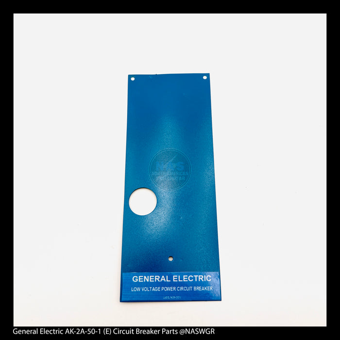 General Electric AK-2A-50-1 Circuit Breaker (E) Breaker Bib for Front Escutcheon (Electric Breaker with Closing Switch) (Blue)- P/N: NP148A1050