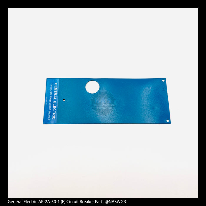 General Electric AK-2A-50-1 Circuit Breaker (E) Breaker Bib for Front Escutcheon (Electric Breaker with Closing Switch) (Blue)- P/N: NP148A1050