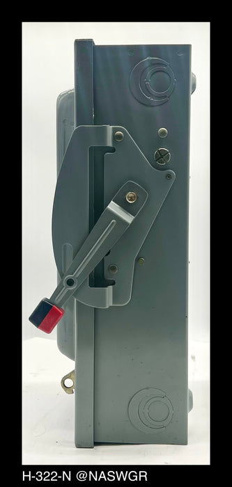Square D H322N Heavy Duty Safety Switch - 60A/240V/3P3W/N1