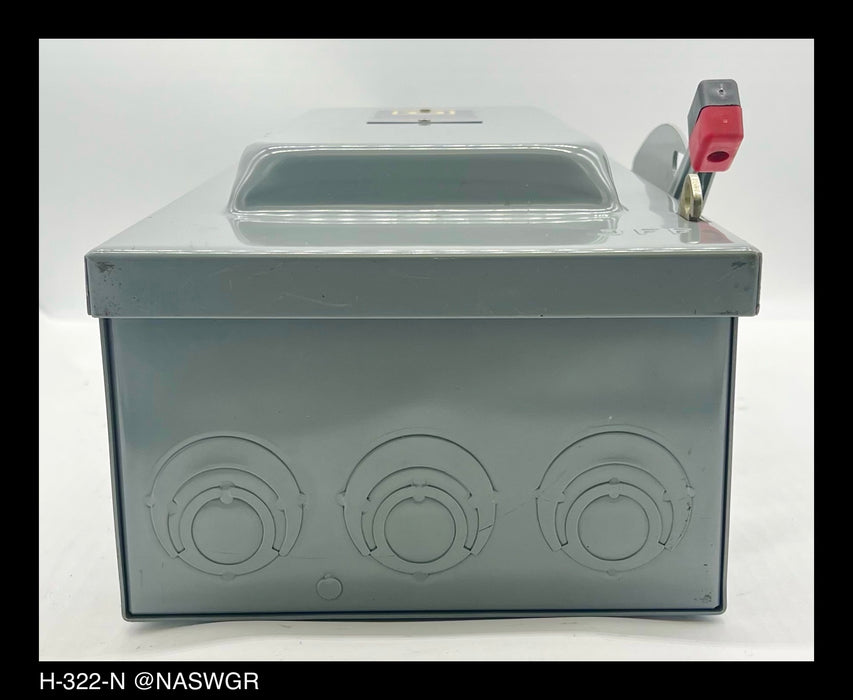 Square D H322N Heavy Duty Safety Switch - 60A/240V/3P3W/N1