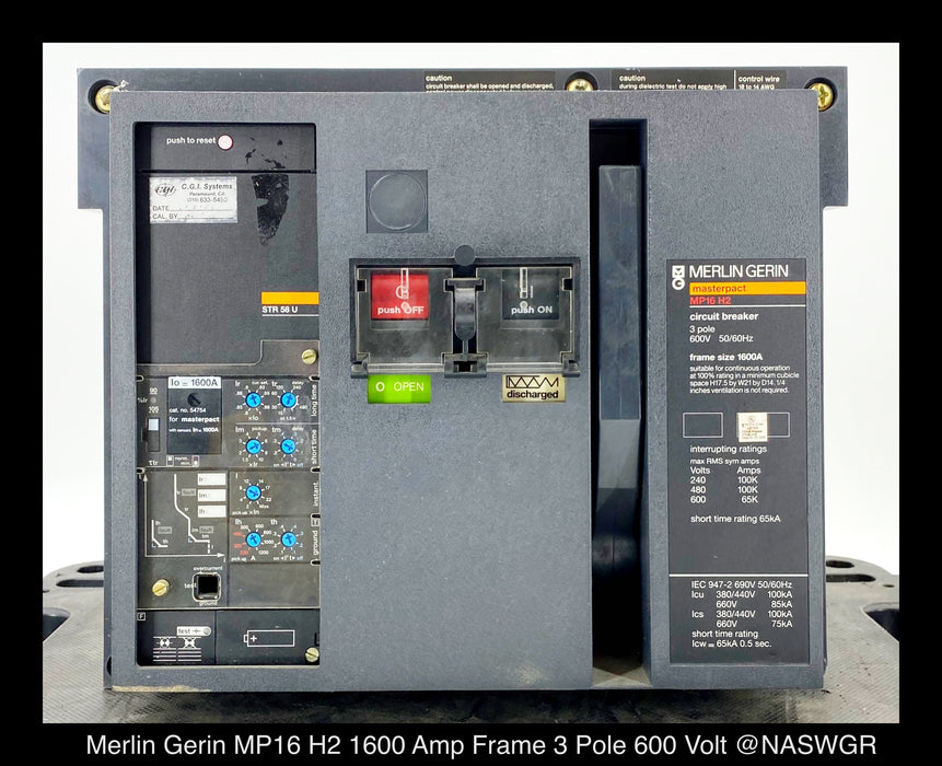 Merlin Gerin MP16H2 Breaker (E/O,D/O) ~ 1600 Amp