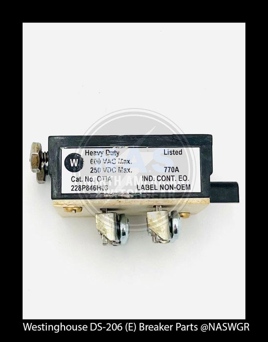 Westinghouse DS-206 (E) Breaker Motor Cutoff Switch Kit - P/N: 567F430G06
