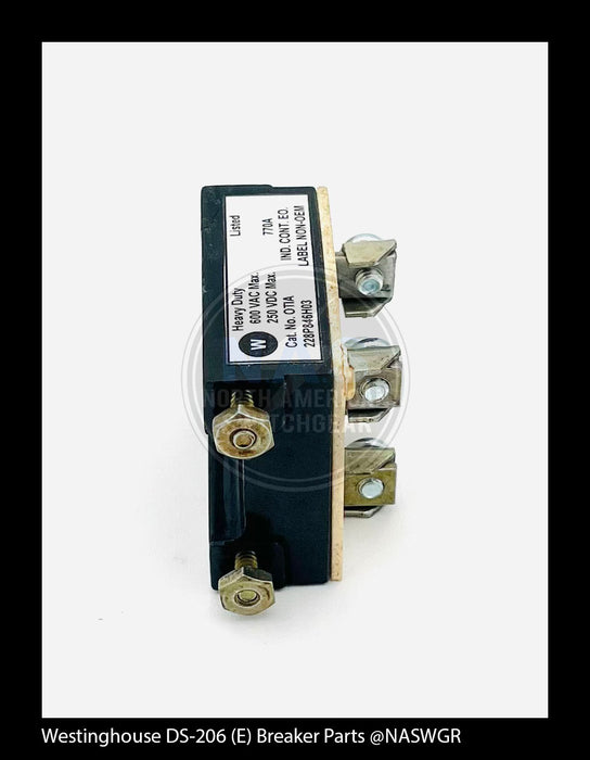Westinghouse DS-206 (E) Breaker Motor Cutoff Switch Kit - P/N: 567F430G06