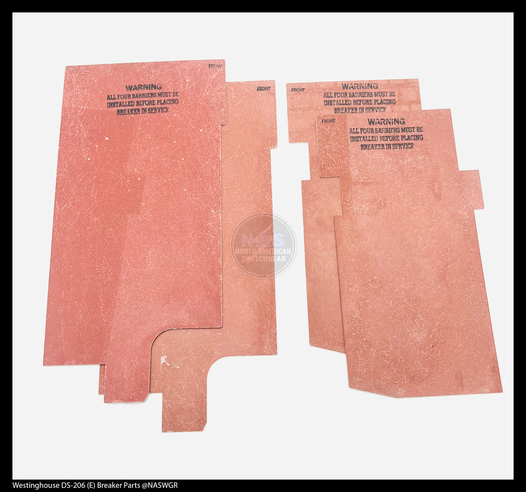Westinghouse DS-206 (E) Breaker Barrier Kit (Group of 4) - P/N: 1A33569G01
