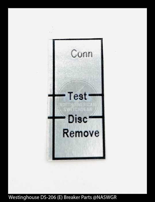 Westinghouse DS-206 (E) Breaker Label Kit