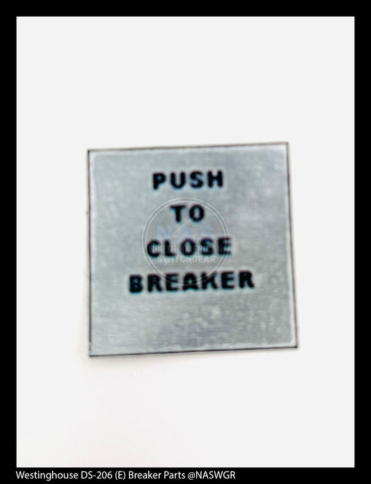 Westinghouse DS-206 (E) Breaker Label Kit
