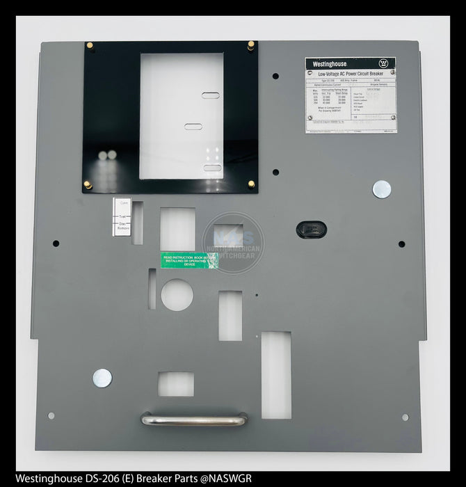 Westinghouse DS-206 (E) Breaker Front Covers for Amptector or Digitrip Box - P/N: 567F498H01