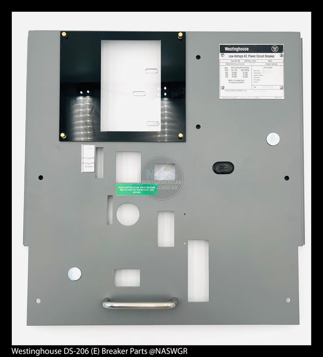 Westinghouse DS-206 (E) Breaker Front Covers for Amptector or Digitrip Box - P/N: 567F498H01