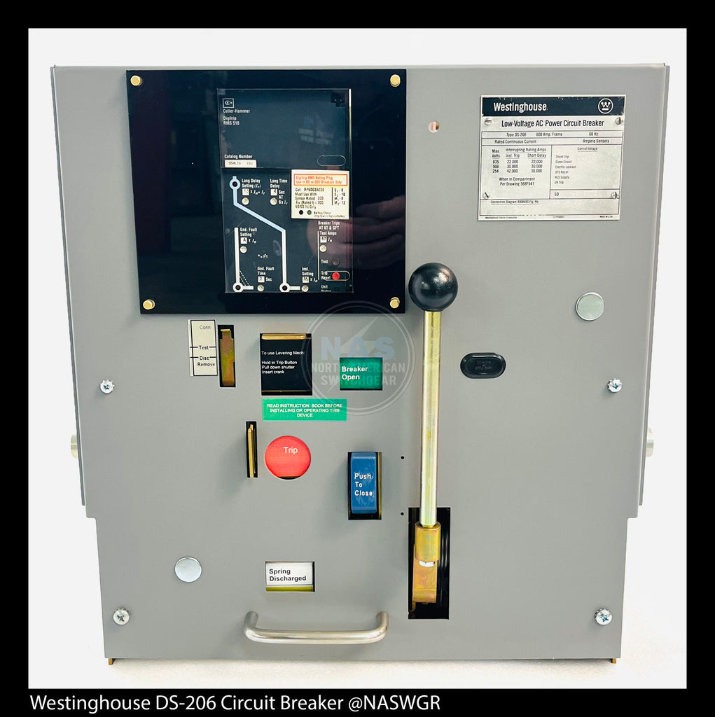 Westinghouse DS-206 Circuit Breaker (E,D/O) - 800 Amp