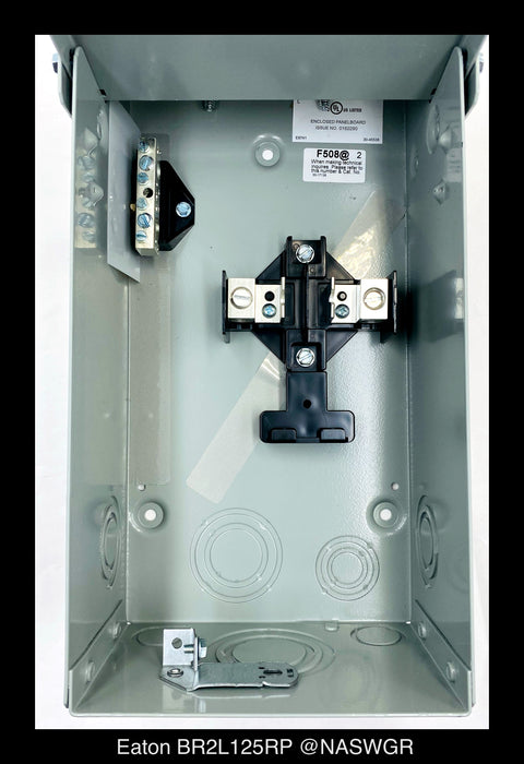 Eaton BR2L125RP Outdoor Main Lug Loadcenter - 125A/240V/N3R - Unused