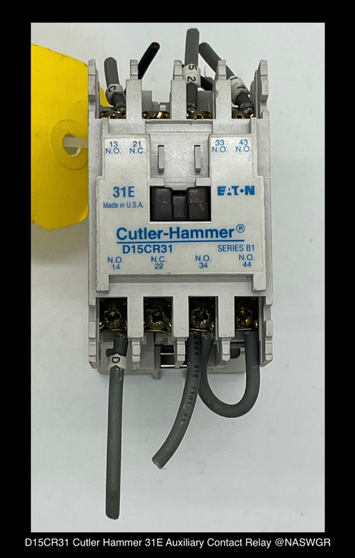 D15CR31 ~ Cutler Hammer D15CR31 31E Auxiliary Contact Relay