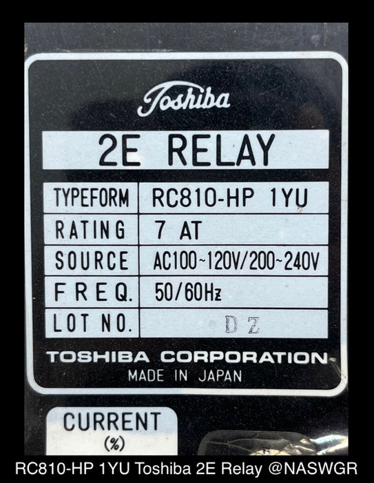 RC810-HP 1YU ~ Toshiba RC810-HP1YU 2E Relay