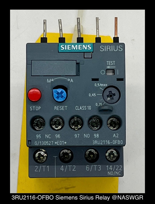 3RU2116-OFBO ~ Siemens 3RU2116-OFBO Sirius Relay