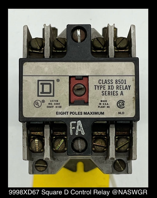9998XD67 ~ Square D 9998XD67 Control Relay