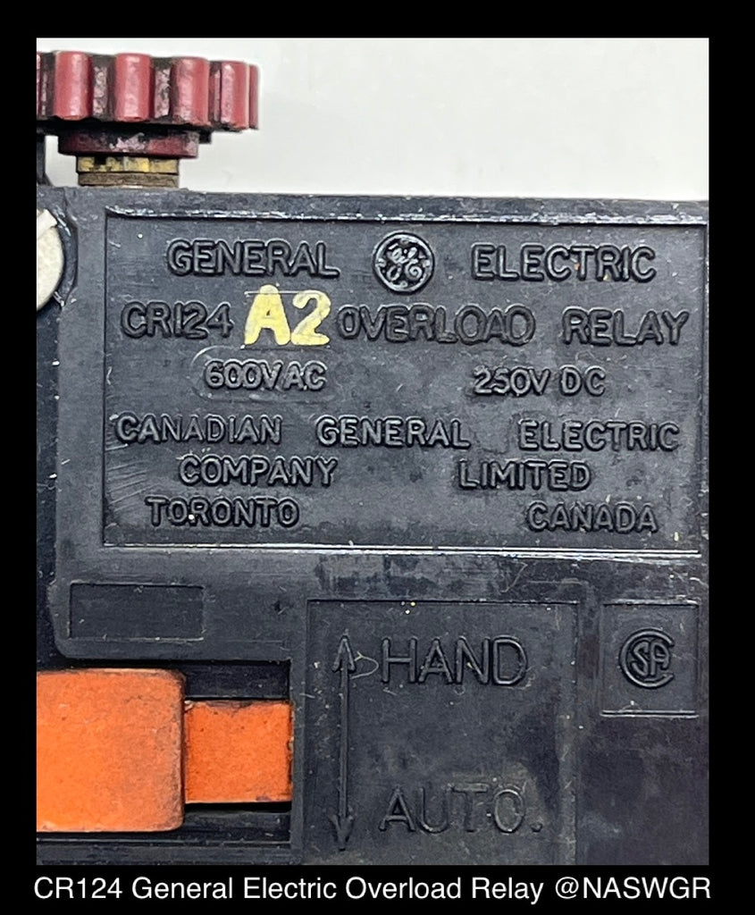 GENERAL ELECTRIC CR124 /A OVERLOAD RELAY - PLC Toolbox Supply GENERAL ELECTRIC CR124 /A OVERLOAD RELAY - PLC Toolbox Supply