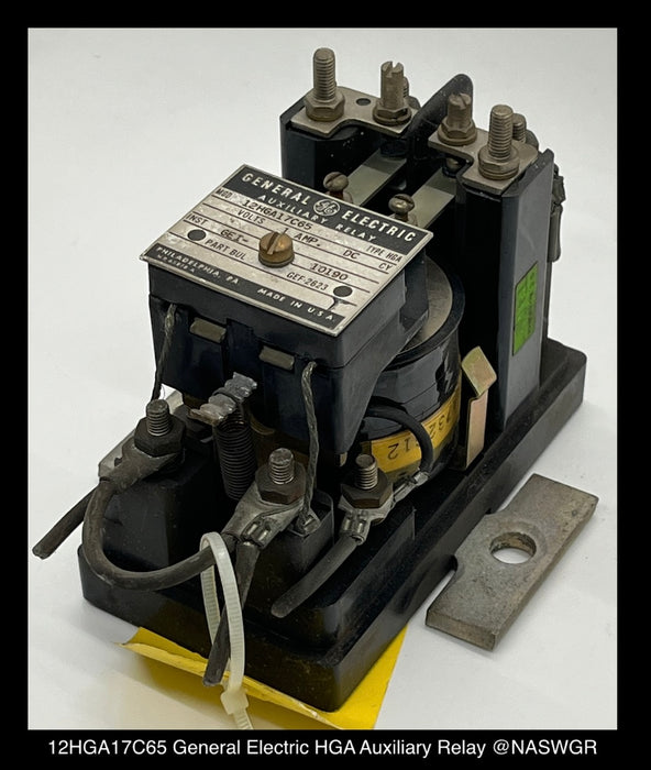 12HGA17C65 ~ General Electric 12HGA17C65 HGA Auxiliary Relay