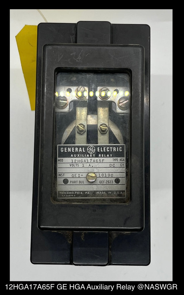 12HGA17A65F ~ General Electric 12HGA17A65F HGA Auxiliary Relay