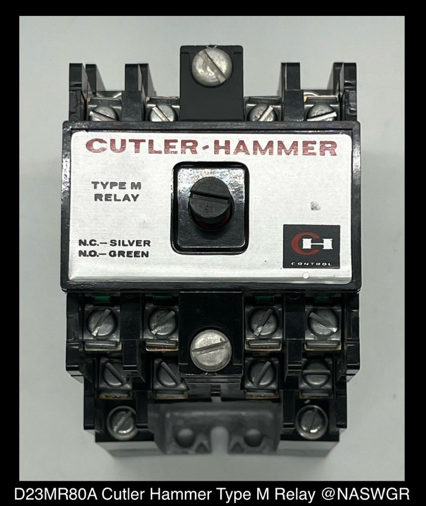 D23MR80A ~ Cutler Hammer D23MR80A Type M Relay