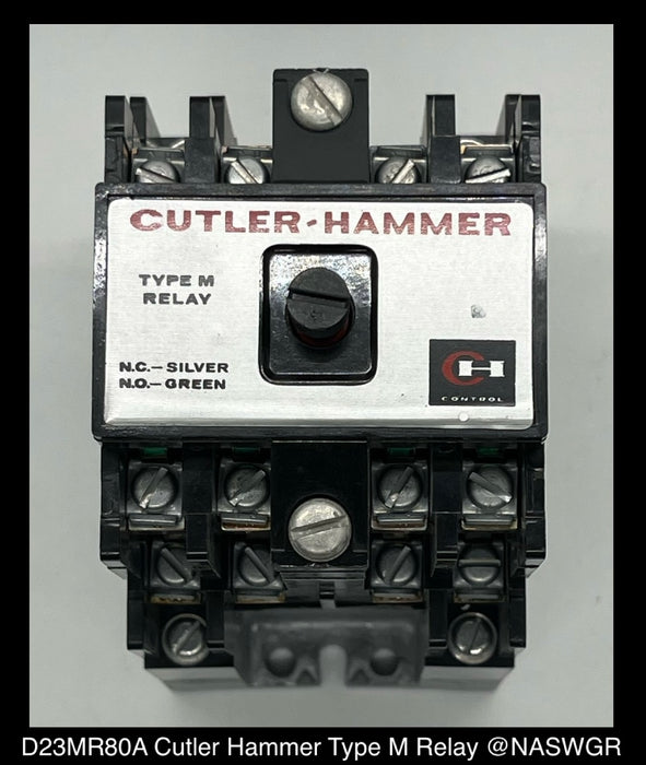 D23MR80A ~ Cutler Hammer D23MR80A Type M Relay