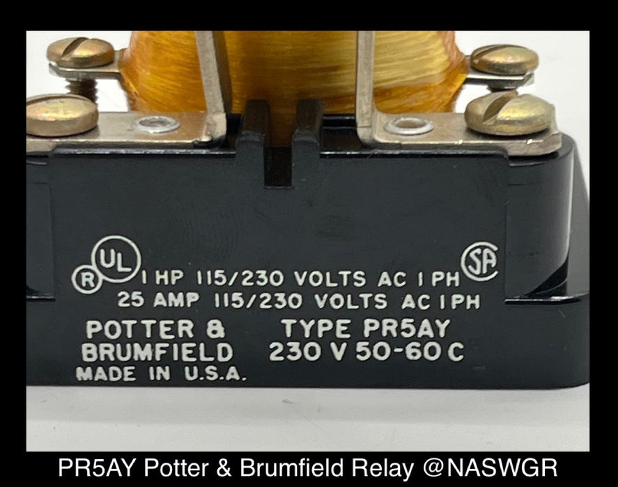 PR5AY ~ Potter & Brumfield PR5AY Relay