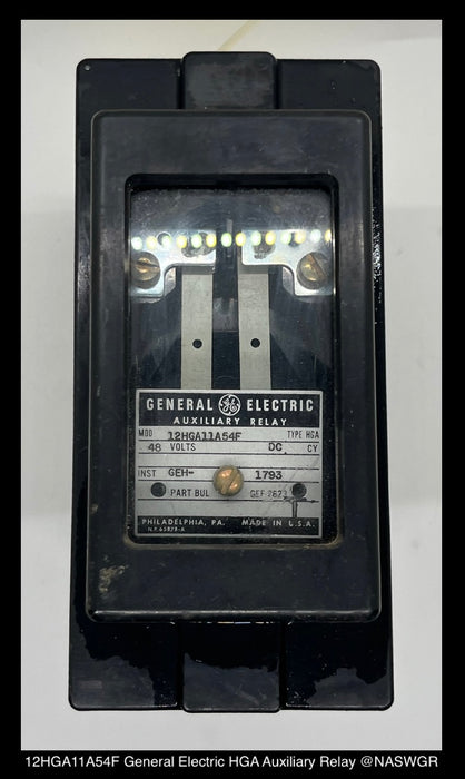 12HGA11A54F ~ General Electric 12HGA11A54F HGA Auxiliary Relay