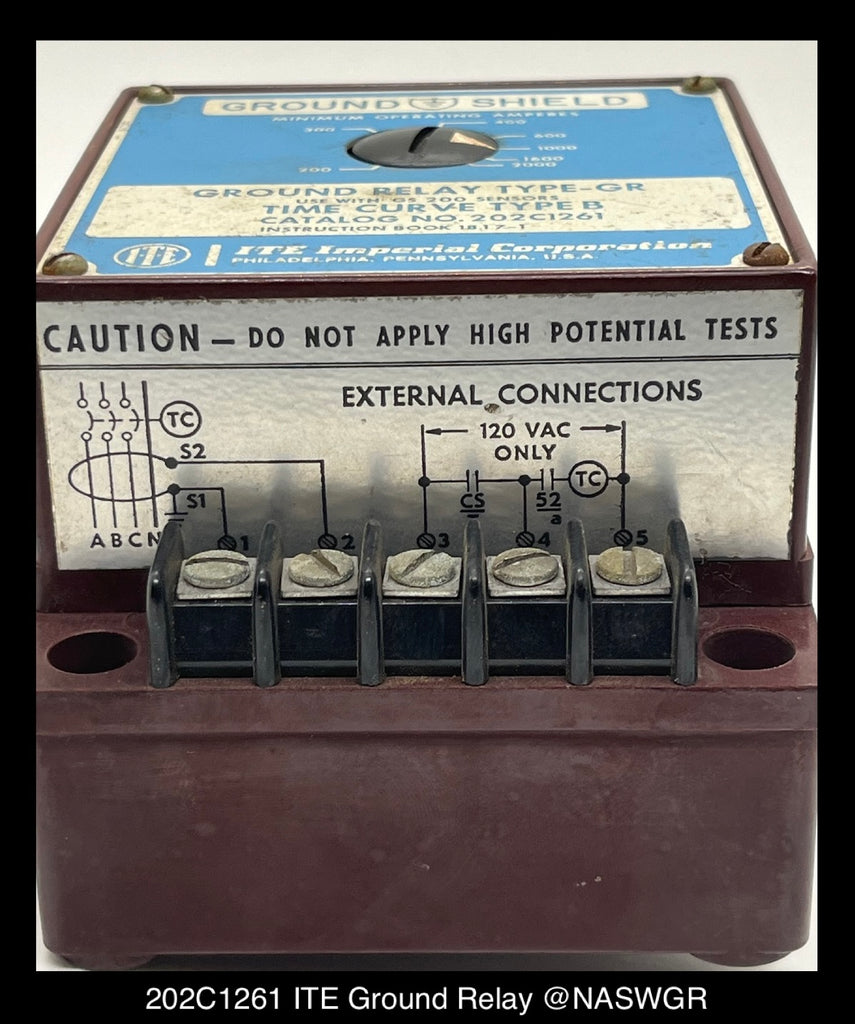 Ite Relay 202C1261 ~ ITE 202C1261 Ground Relay — North American Switchgear Store