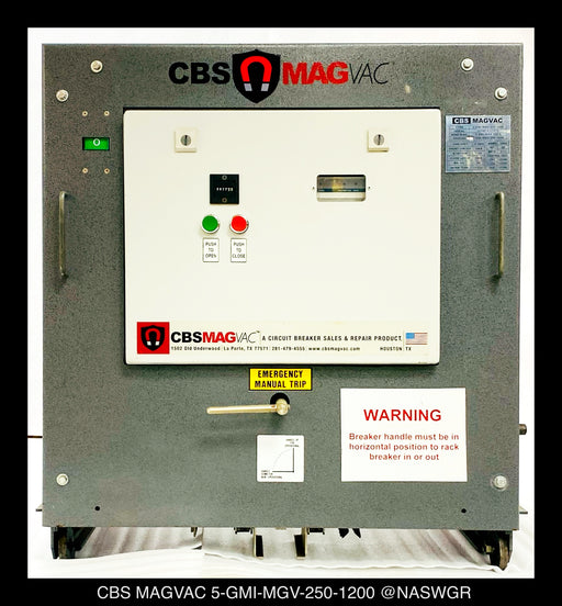 CBS MAGVAC 5-GMI-MGV-250-1200 Vacuum Circuit Breaker - 4.76kV, 1200A