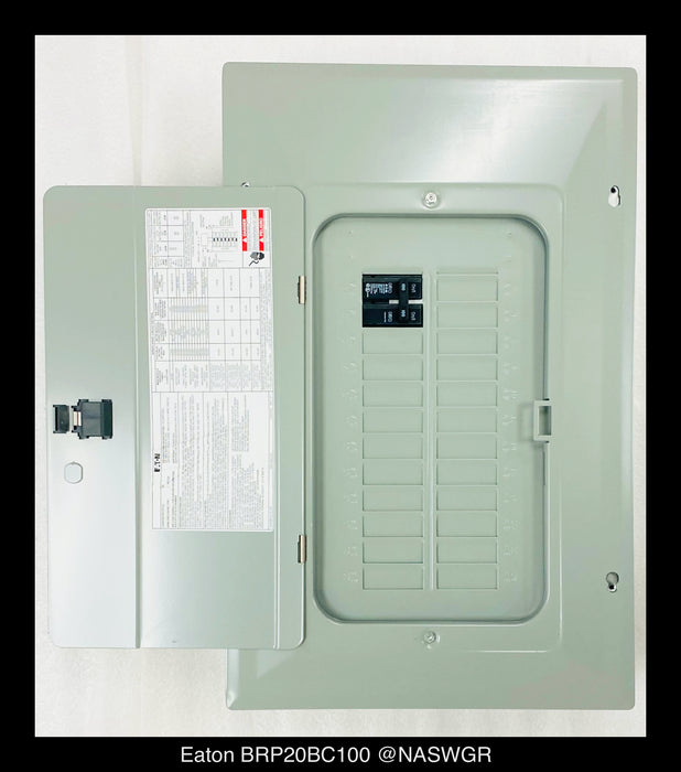 Eaton BRP20BC100 BR Load Center Main Breaker Panel - 100A/NEMA 1 - Unused
