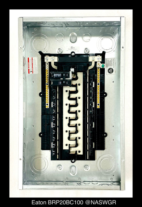 Eaton BRP20BC100 BR Load Center Main Breaker Panel - 100A/NEMA 1 - Unused