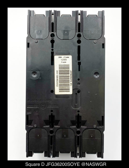 Square D PowerPact JGF36200SOYE Circuit Breaker - 200 Amp - Unused/1Yr Warranty