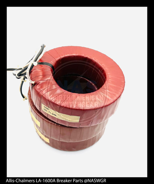 Allis-Chalmers LA-1600A Breaker Tripping Current Transformer Group Current Transformer 200/1- P/N: 61-300-031-513