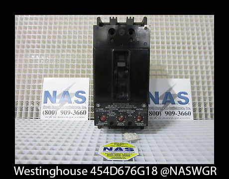 Westinghouse 454D676G18 F-Frame Molded Case Circuit Breaker - 100 Amp