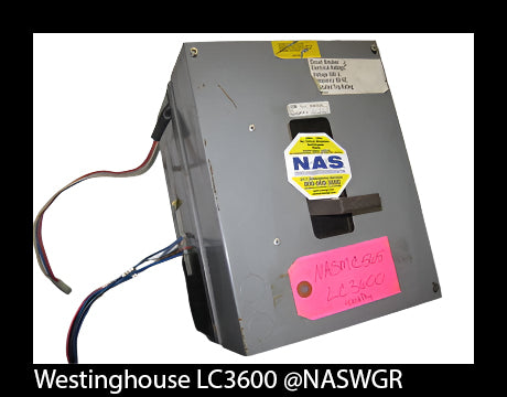 Westinghouse LC3600 Circuit Breaker  600 Amp 400 Amp Rating Plug