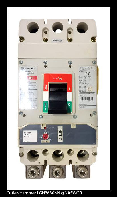 Cutler-Hammer LGH3630NN Molded Case Circuit Breaker ~ 600 Amp