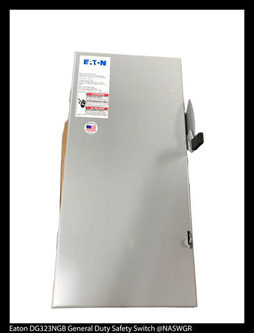 Eaton DG323NGB General Duty Safety Switch - 100A/240V/3P4W/N1 - Unused