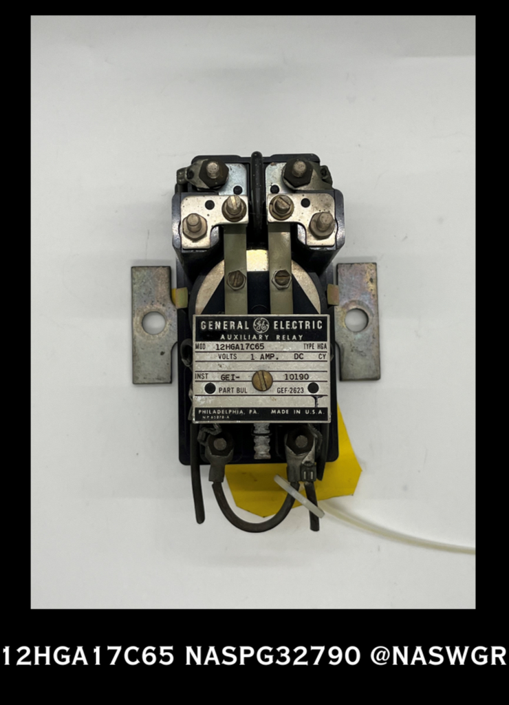12HGA17C65 - GENERAL ELECTRIC 12HGA17C65 HGA AUXILIARY RELAY