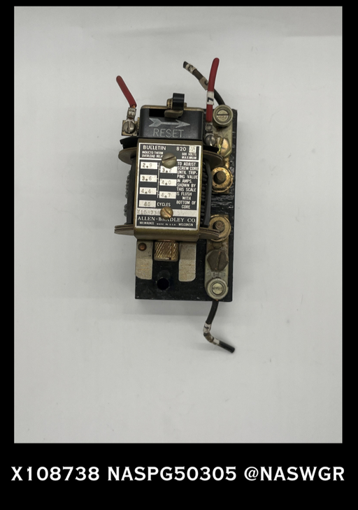 X108738 ~ ALLEN BRADLEY X108738 INDUCTO-THERM OVERLOAD RELAY