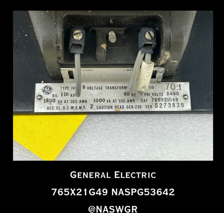765X21G49 - General Electric - JVM-5 VOLTAGE TRANSFORMER