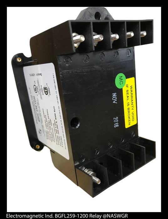 ITI BGFL259-1200 Ground Fault Relay - Unused Surplus