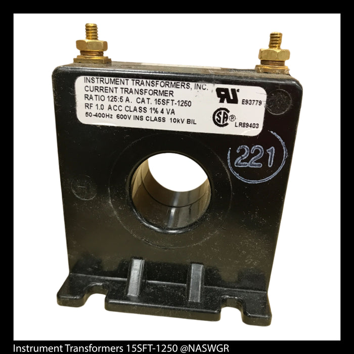 Instrument Transformers 15SFT-1250 Current Transformer - 125:5 - Unused Surplus
