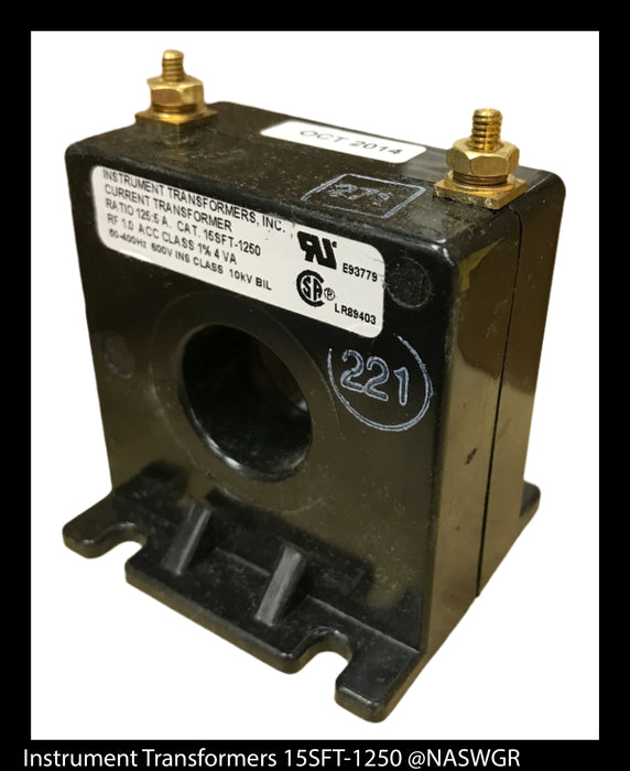 Instrument Transformers 15SFT-1250 Current Transformer - 125:5 - Unused Surplus