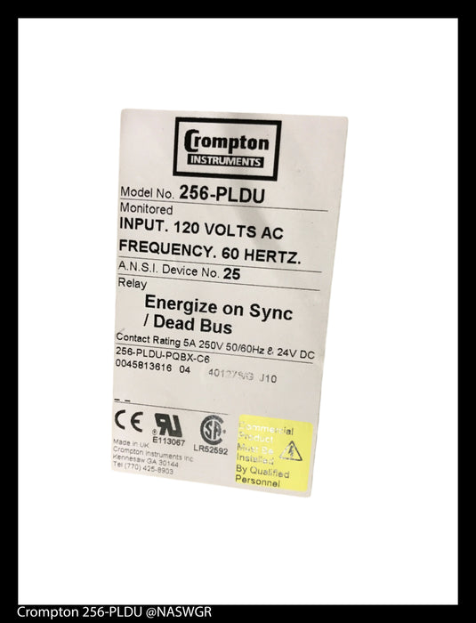 256-PLDU Crompton Protector Relay