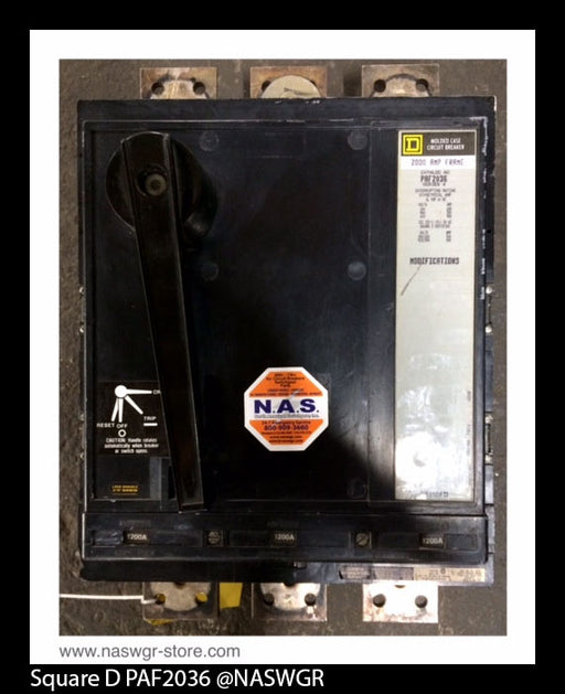 Square D PAF2036 Molded Case Circuit Breaker - 1200 Amp