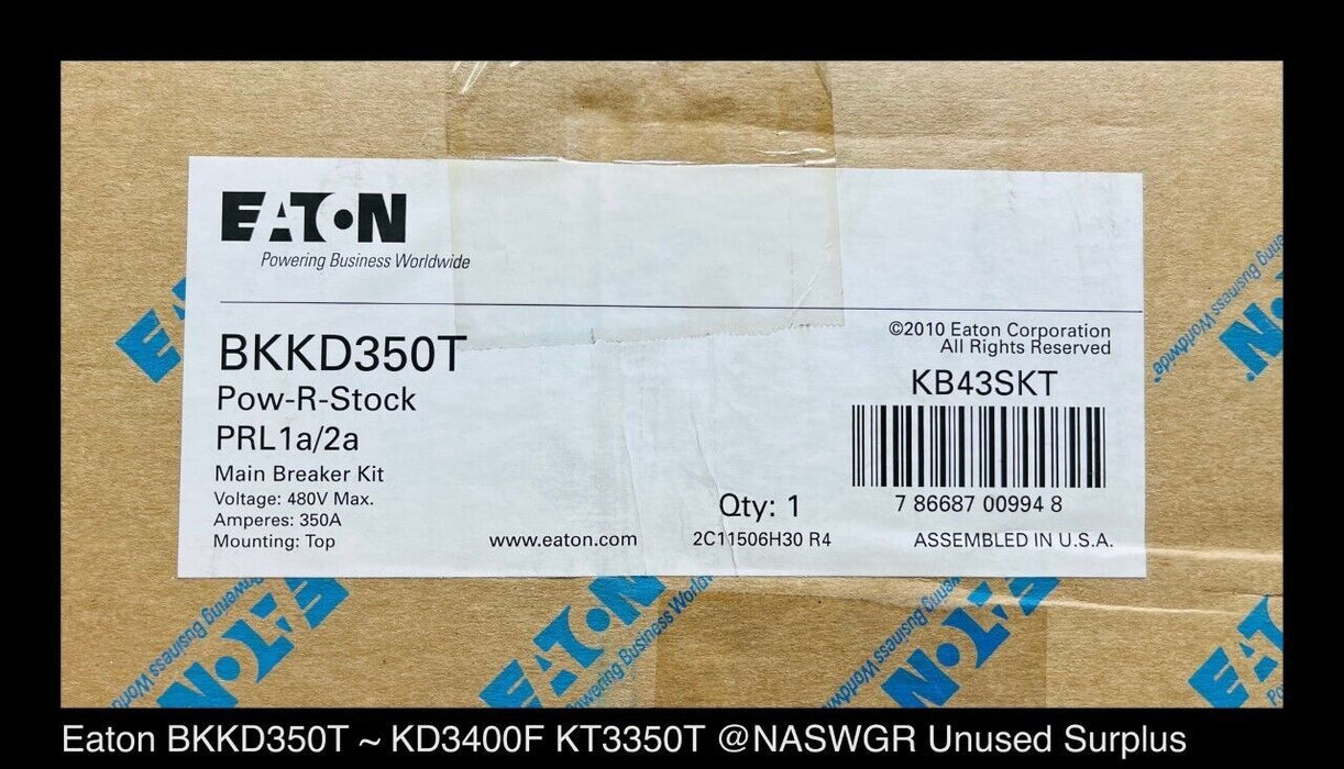 Eaton BKKD350T / KD3350 Pow-R-Stock Main Breaker Kit